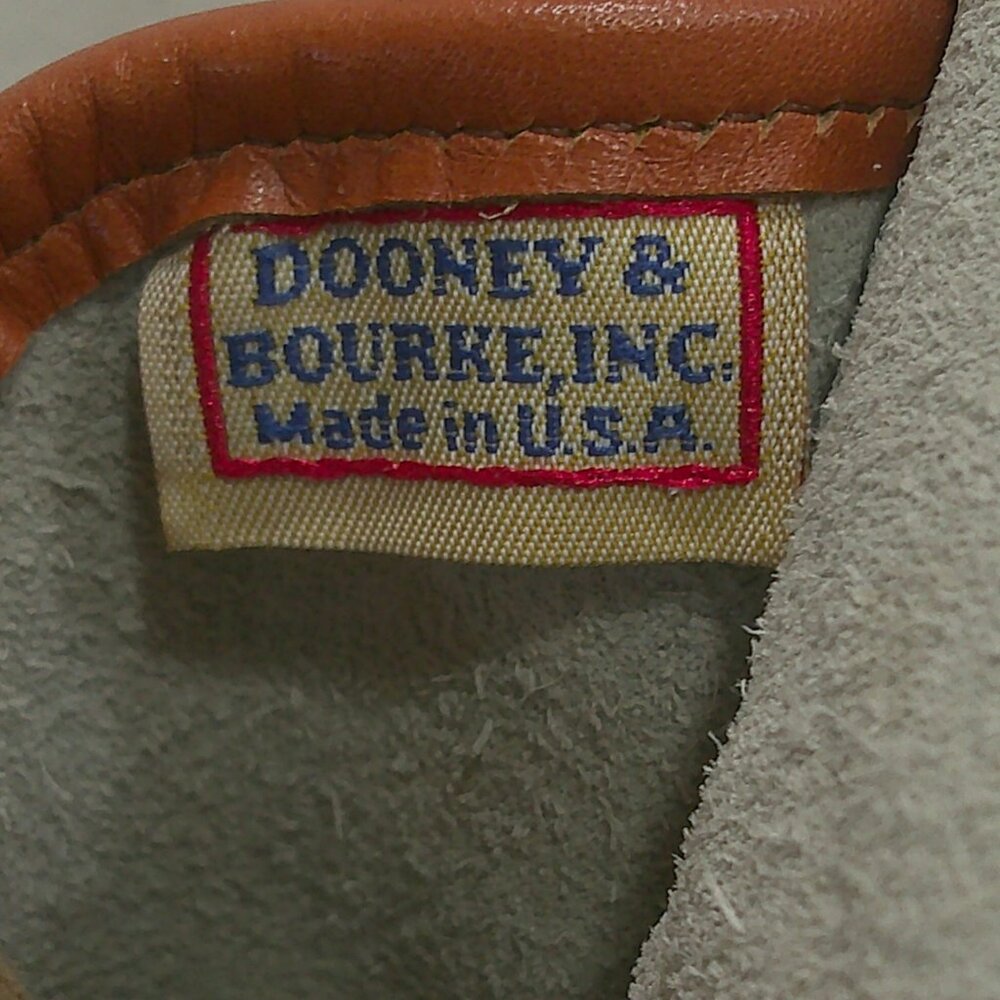 Vintage Dooney & Bourke Cavalry/Saddle Crossbody Bag Bone Leather Bag Pocketbook - Picture 11 of 14